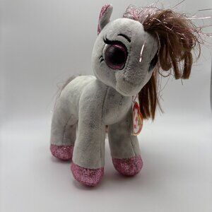 My Little Pony (MLP) TY Beanie Boos Cinnamon 6.5in Grey/Pink Sparkle(SKU: 551TO)